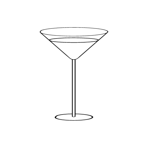 BAR A CHAMPAGNE ET VIN - Verrerie élégante en noir- Pictos Homy Bartenders